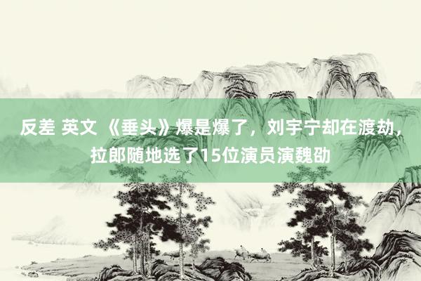 反差 英文 《垂头》爆是爆了，刘宇宁却在渡劫，拉郎随地选了15位演员演魏劭