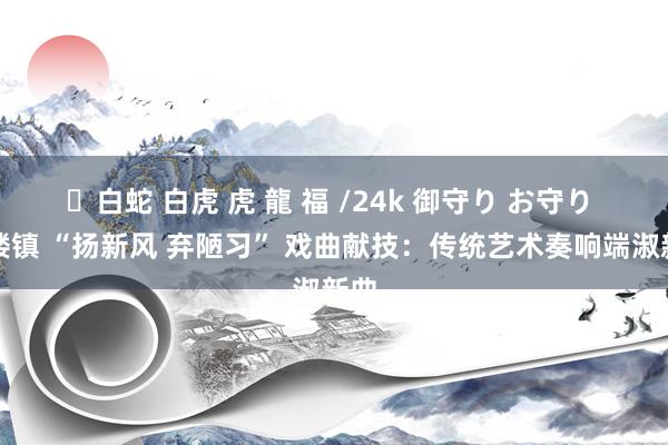 ✨白蛇 白虎 虎 龍 福 /24k 御守り お守り 仵楼镇 “扬新风 弃陋习” 戏曲献技：传统艺术奏响端淑新曲