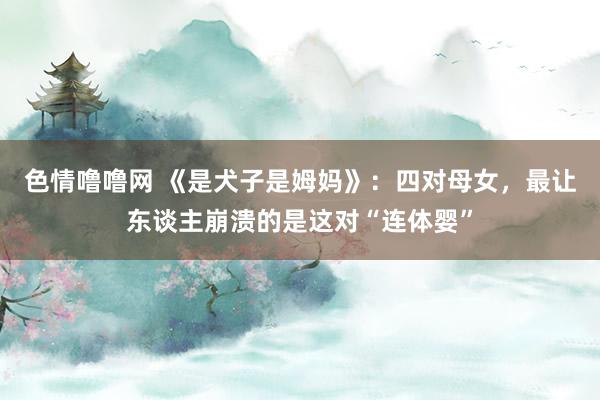 色情噜噜网 《是犬子是姆妈》：四对母女，最让东谈主崩溃的是这对“连体婴”
