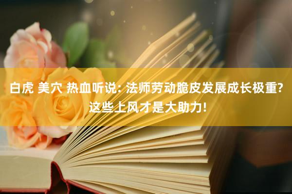 白虎 美穴 热血听说: 法师劳动脆皮发展成长极重? 这些上风才是大助力!