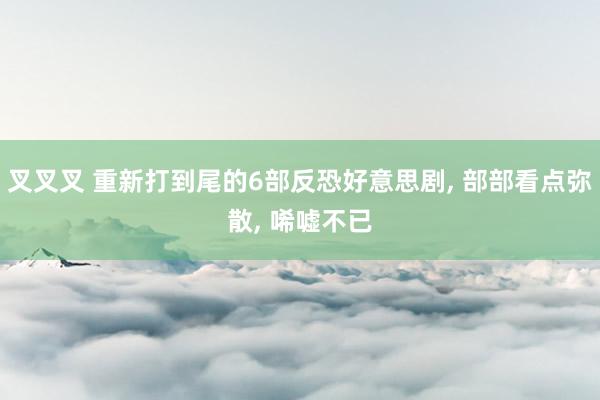 叉叉叉 重新打到尾的6部反恐好意思剧， 部部看点弥散， 唏嘘不已