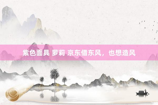 紫色面具 萝莉 京东借东风，也想造风